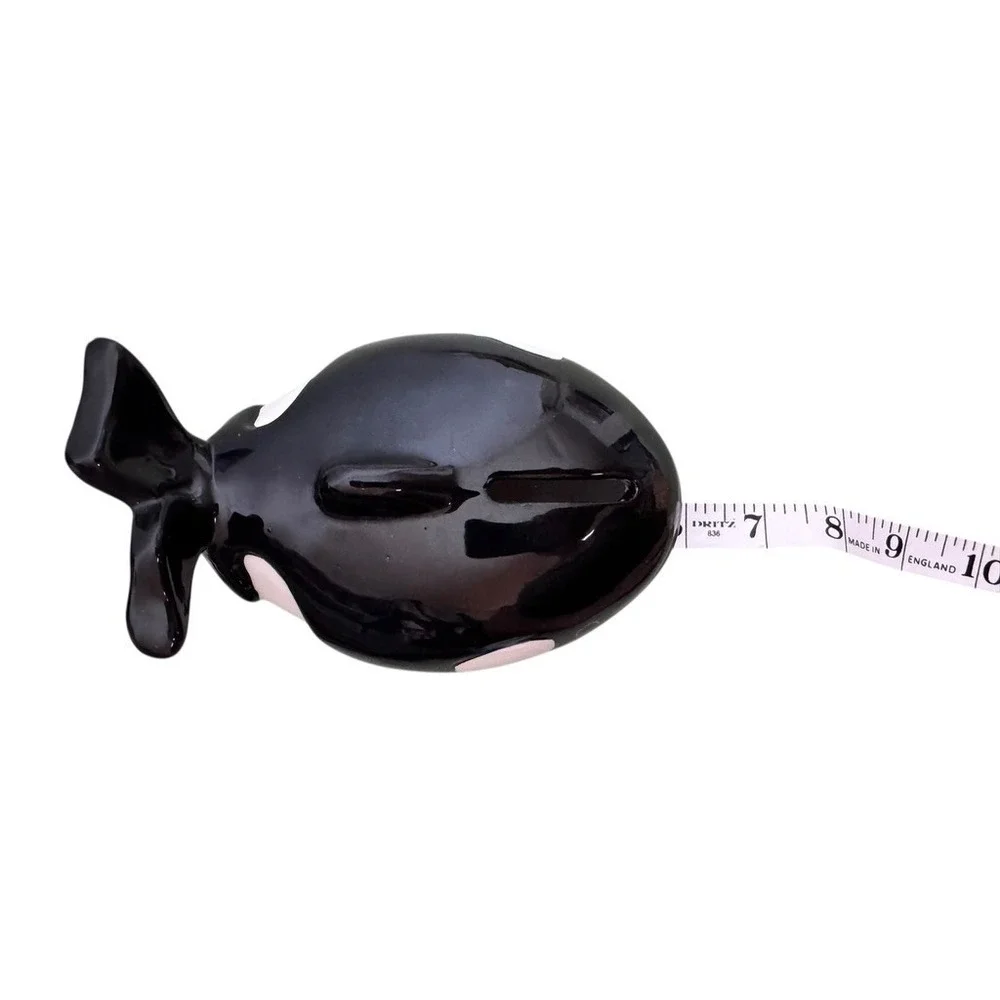 Marine World Africa Usa Orca‎ Whale Figurine Coin Bank A Gift Corp Ceramic